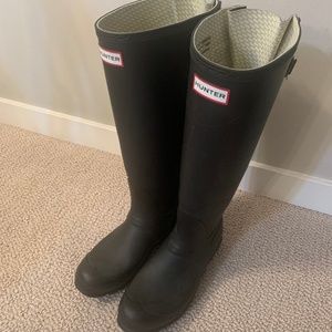Hunter Boots Matte Black Size 9
